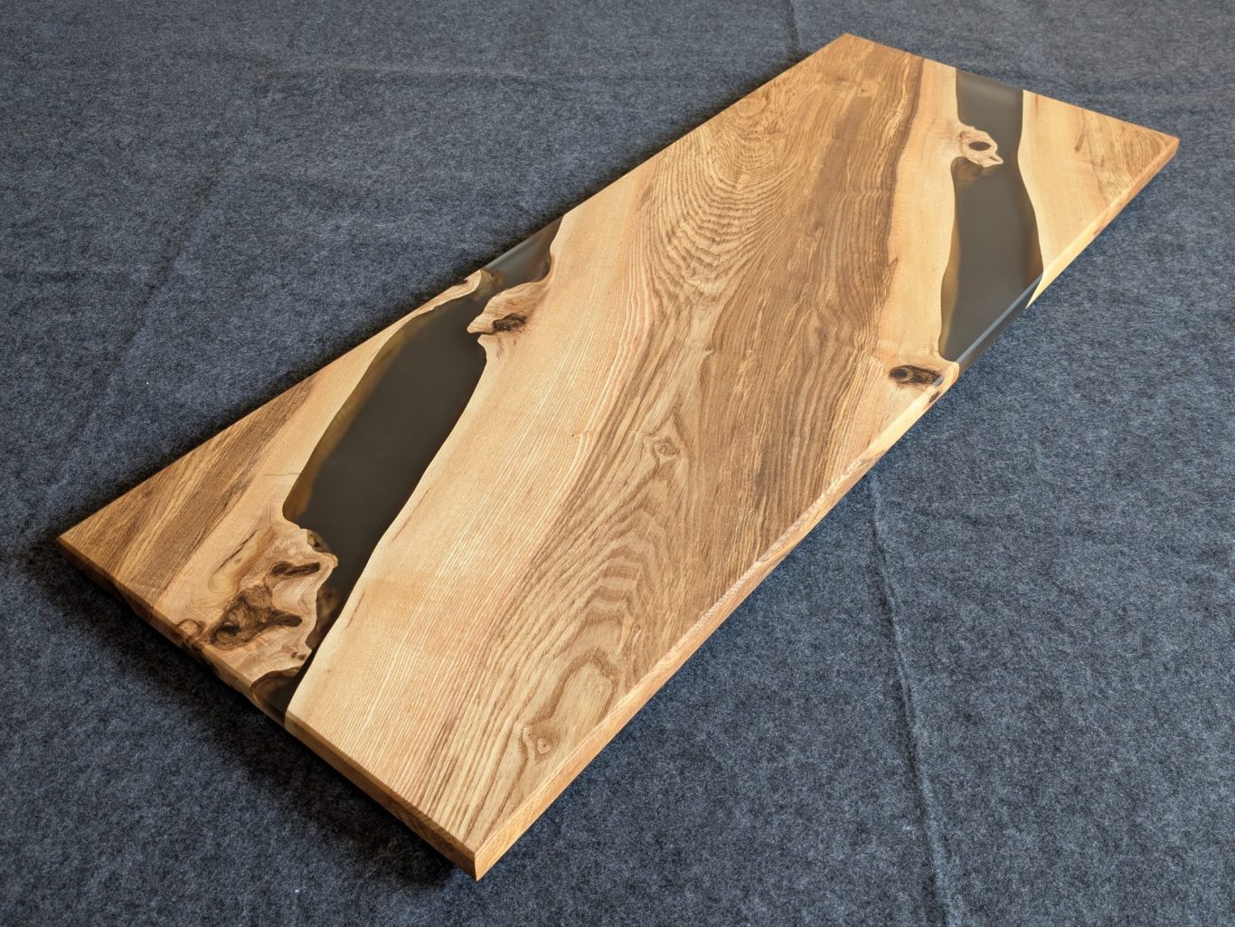 Ash and resin coffee table handmade in Northern Ireland