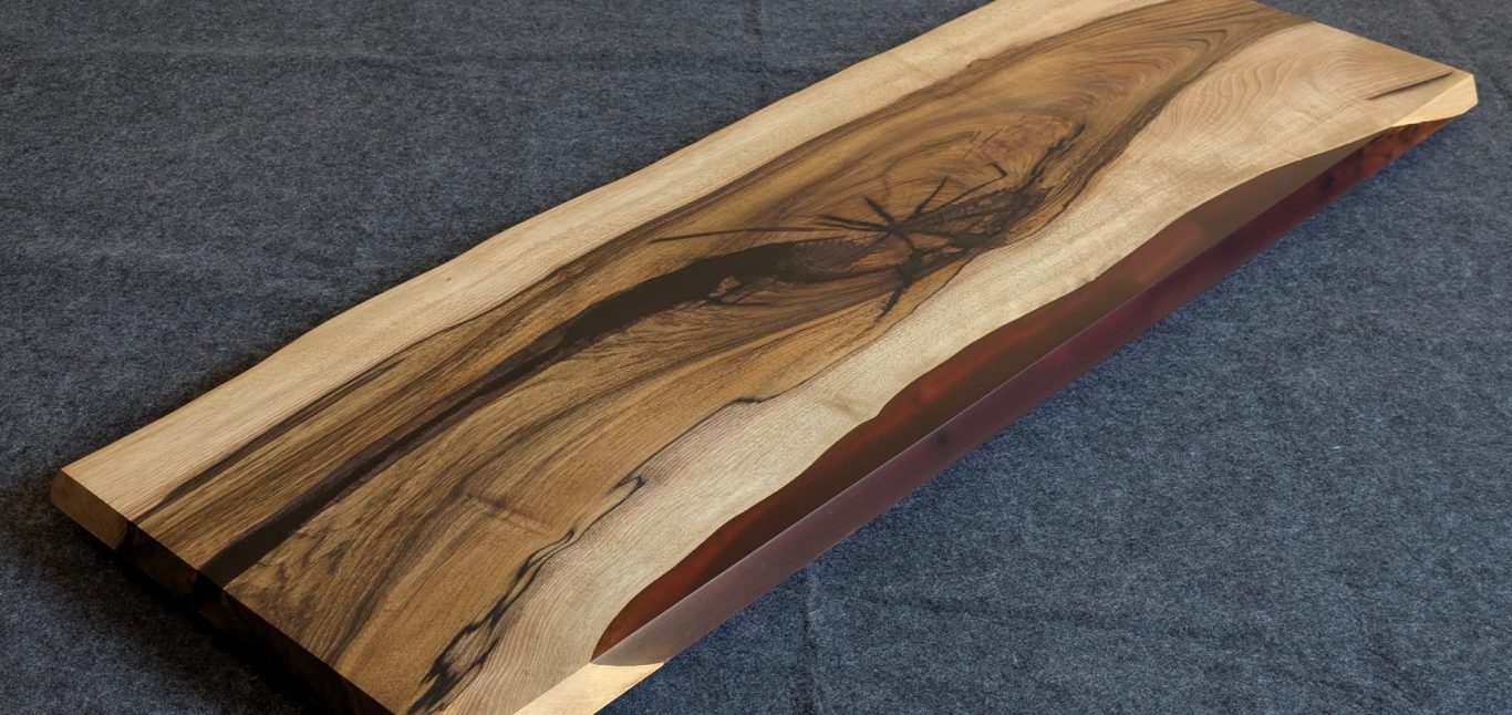 Drift III Drift III walnut and resin live edge table by INSIGNI