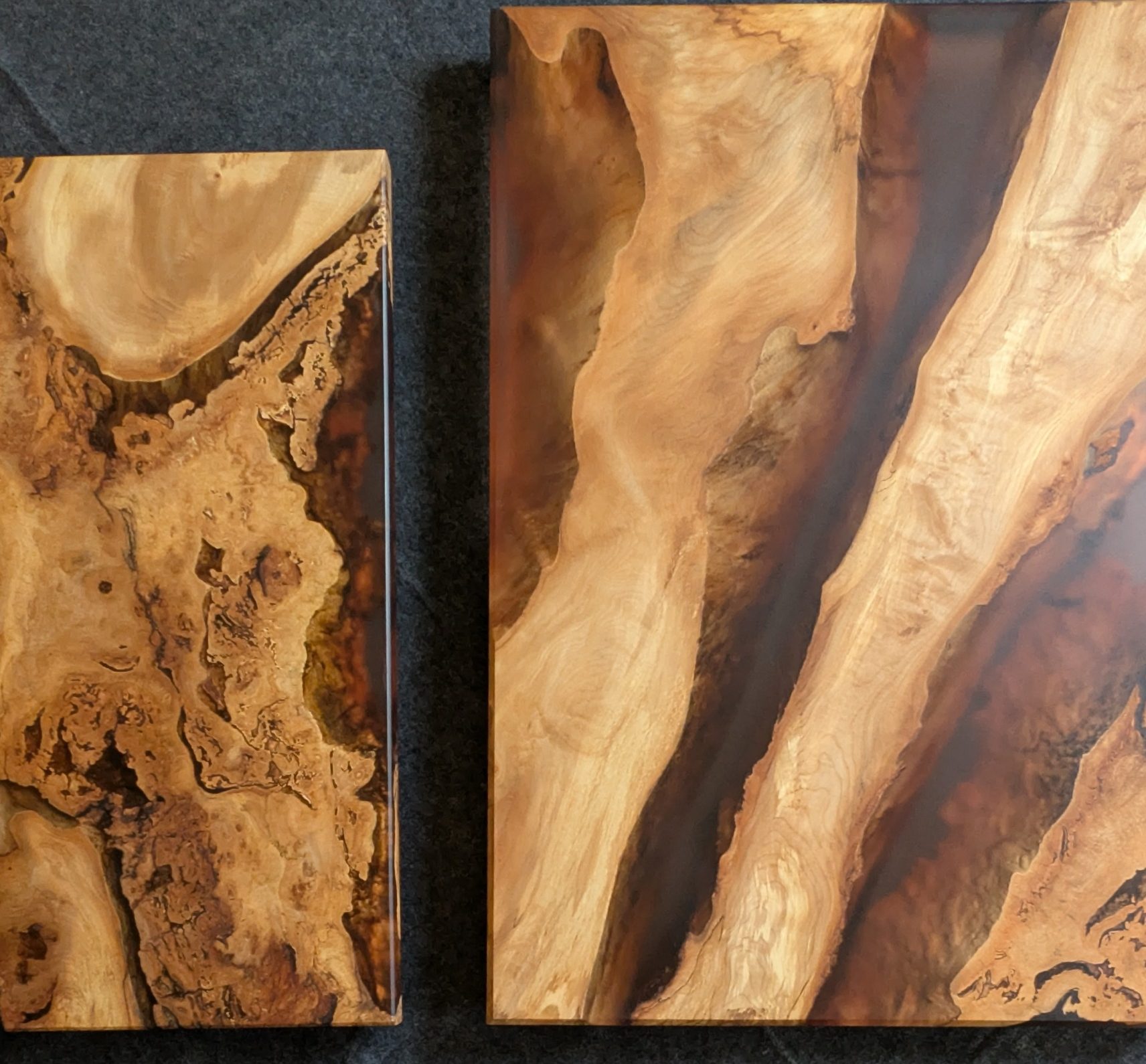 Memory 2/2 Sycamore and resin coffee table hand made in Northern Ireland