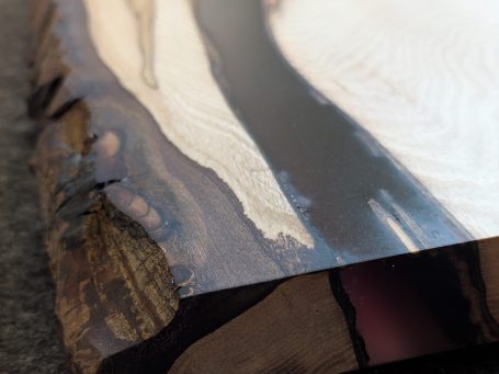 Drift 2/3 Walnut and resin detail