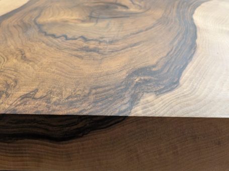 Walnut and resin detail
