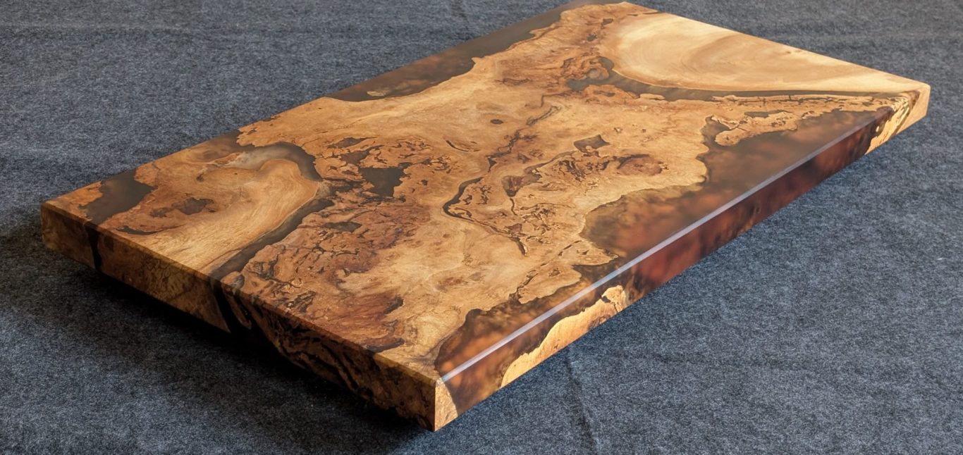 Memory 1/2 - Sycamore and resin coffee table Sycamore and resin coffee table hand made in Northern Ireland