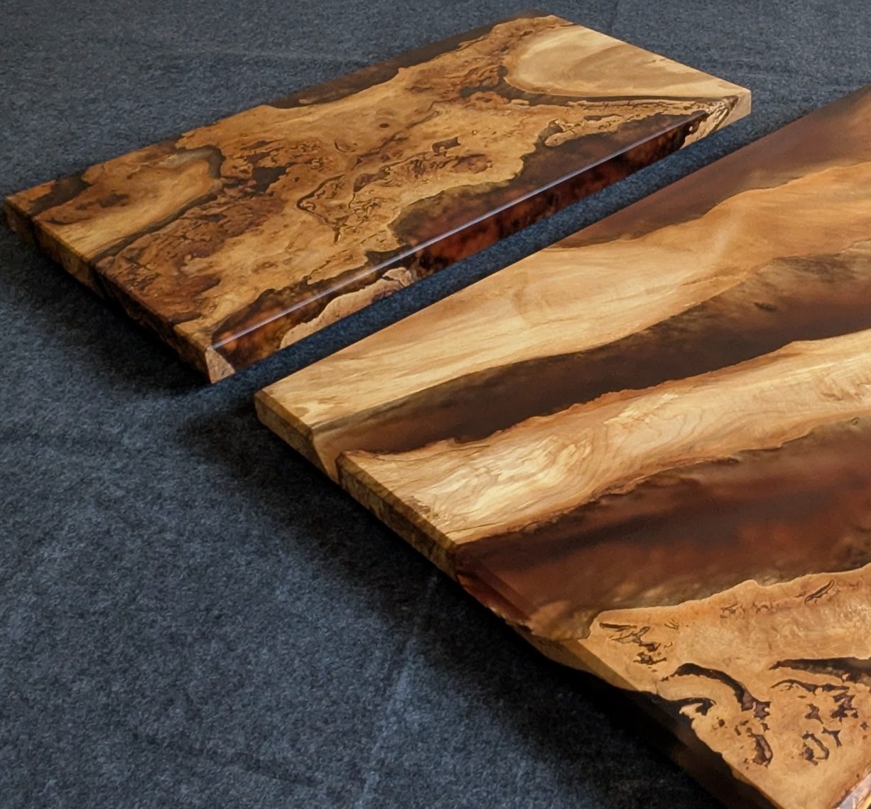 Memory 1/2 - Sycamore and resin coffee table Sycamore and resin coffee table hand made in Northern Ireland